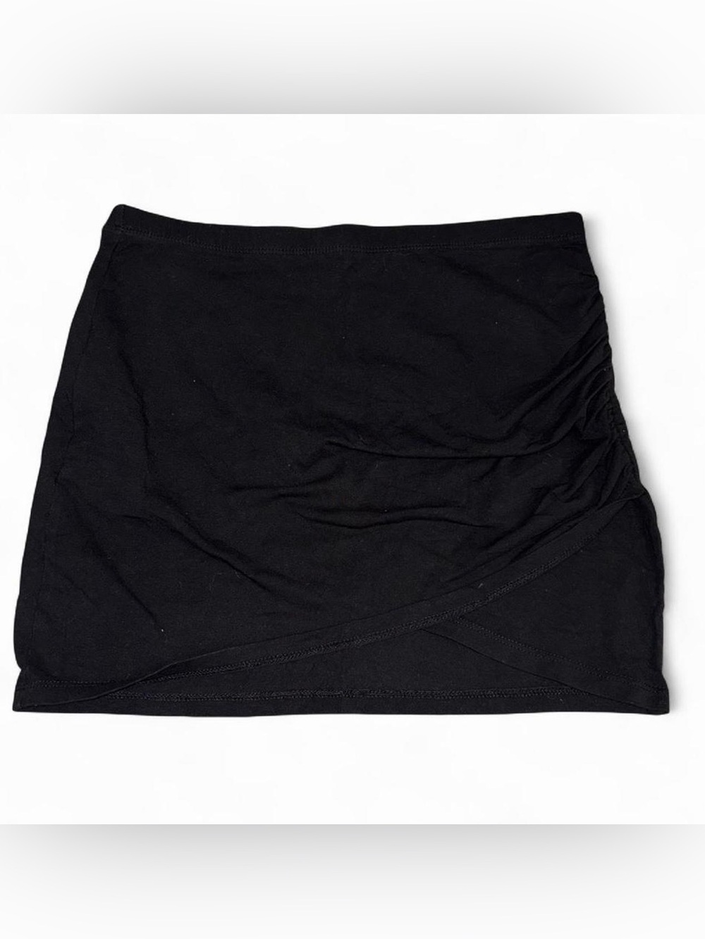Black mini skirt